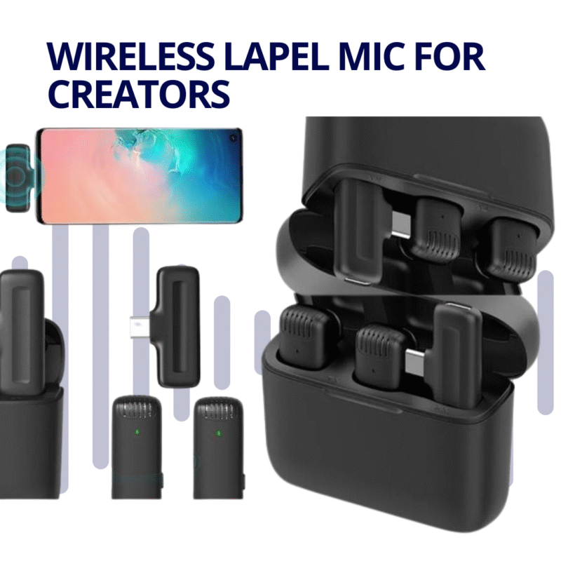 Wireless Lapel Microphone for Creators
