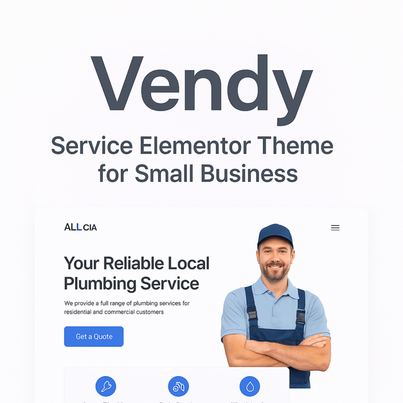 Vendy | Service Elementor Theme for Small Business