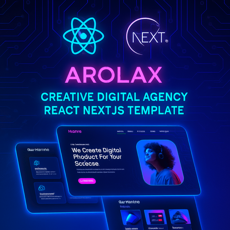 Arolax | Creative Digital Agency React NextJS Template Arolax | Creative Digital Agency