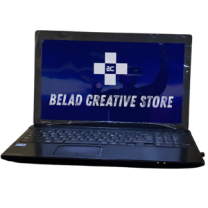 Black White Modern Monogram Logo Belad Creative Store